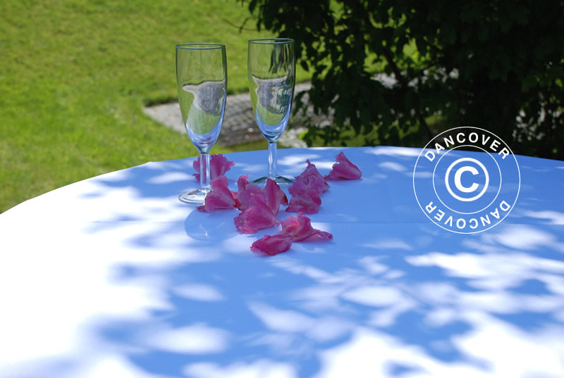 Tischdecke Ø80x20cm, Weiß