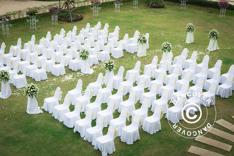 Chair cover for 44x44x80 cm chair, White