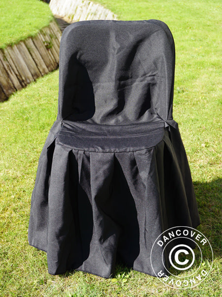 Stuhlhusse für 44x44x80cm Stuhl, Schwarz