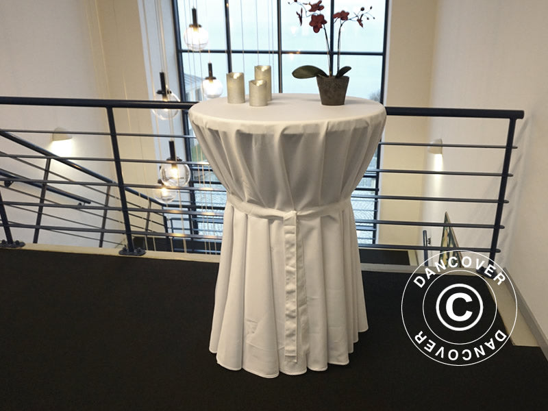 Tischdecke Ø80x110cm, Weiß