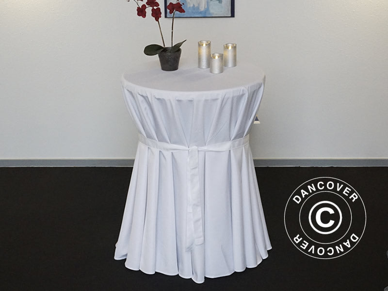 Tischdecke Ø80x110cm, Weiß