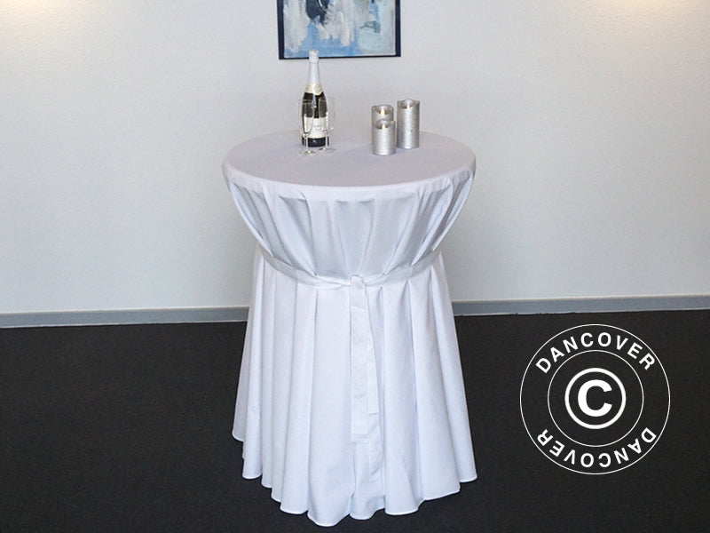 Tischdecke Ø80x110cm, Weiß