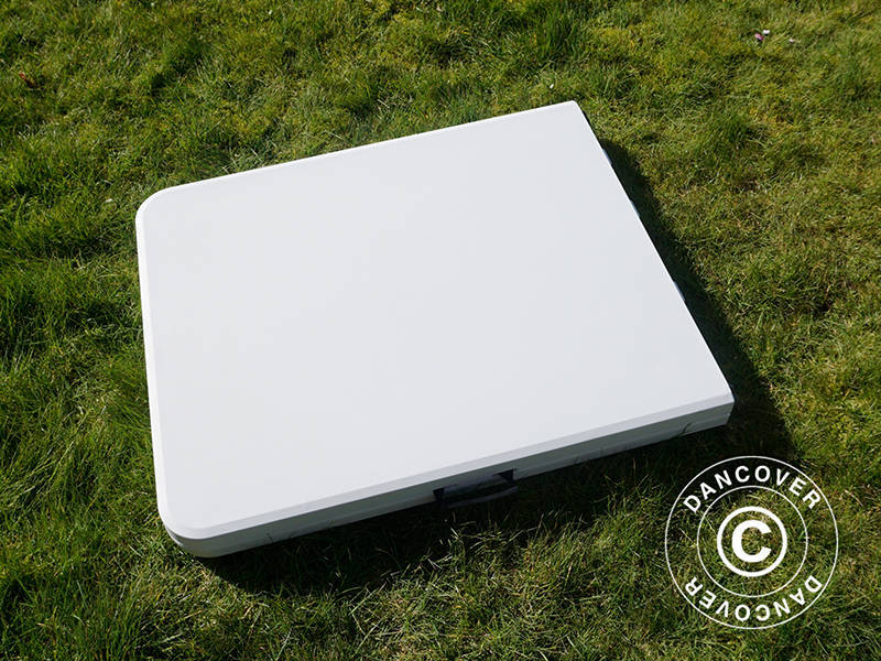 Rinkinys pobūviams, 1 pokylių stalas (180cm) + 8 kėdės, Šviesiai pilka/Juoda