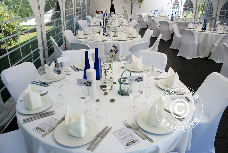 Stretch Stuhlüberzug 44x44x80cm, Weiß (1 stck.)