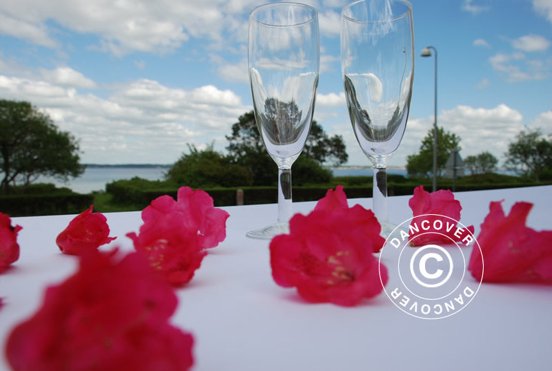 Stretch table cover 183x75x74 cm, White