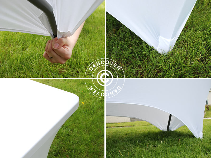 Stretch table cover 183x75x74 cm, White