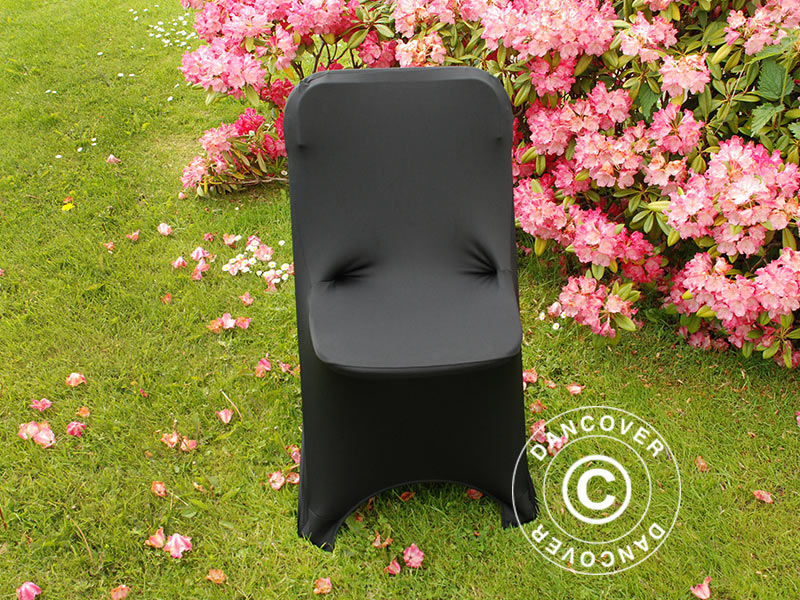 Stretch chair cover 44x44x80 cm, Black (1 pcs.)