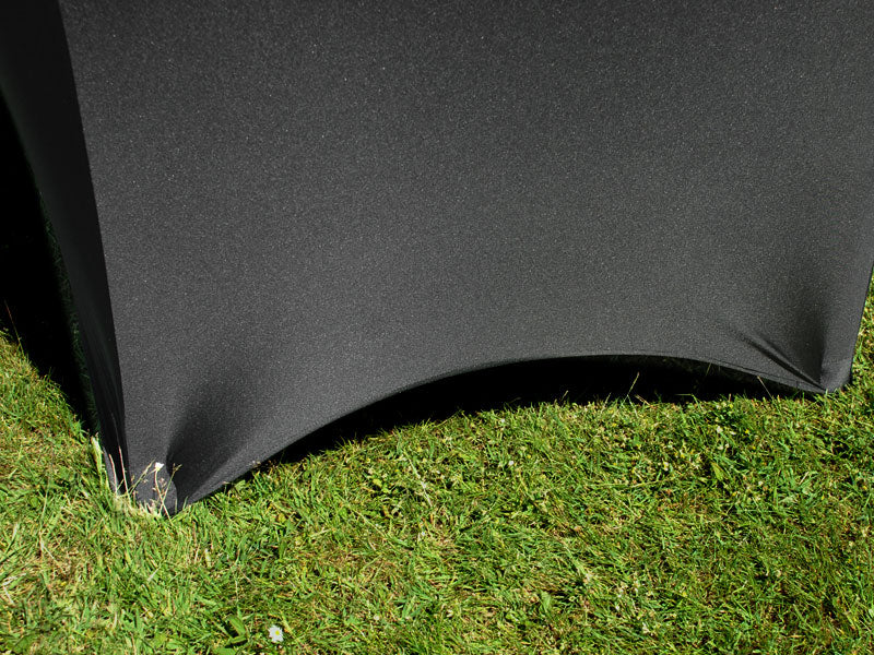 Copri-tavolo elasticizzato Ø116x74cm, Nero