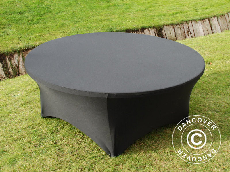Elastīgs galda pārvalks Ø183x74cm, Melns