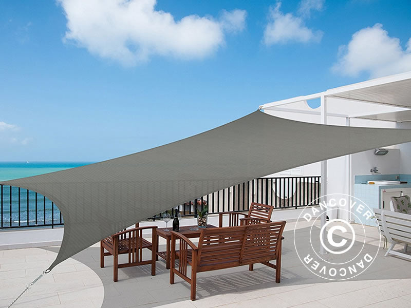 Sun sail 3x4 m, Rectangular, Anthracite