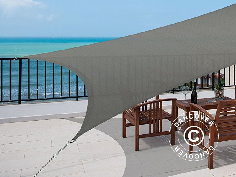 Sun sail 3.6x3.6 m, Square, Anthracite