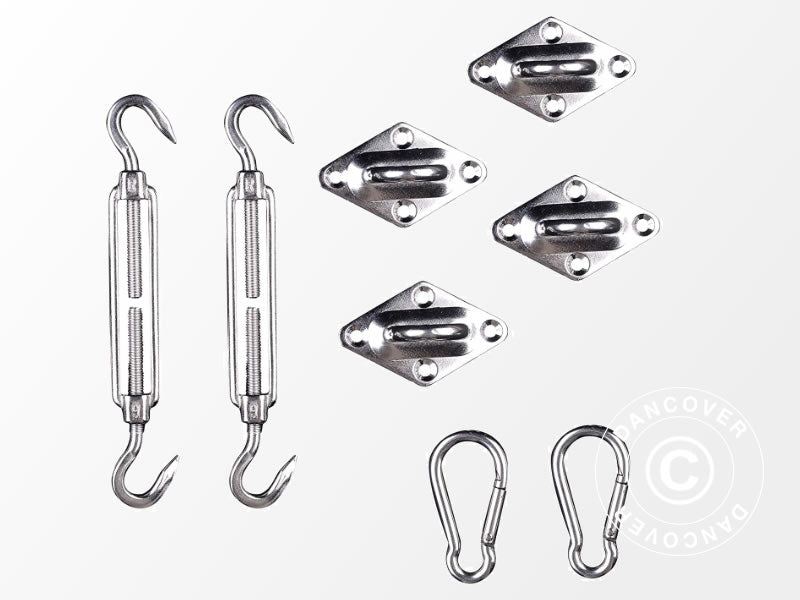 Zonnezeil 3,6x3,6m, Vierkant, Zand