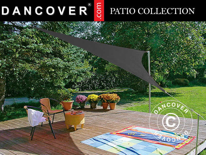 Vela da sole 3,6x3,6x3,6m, Triangolare, Antracite