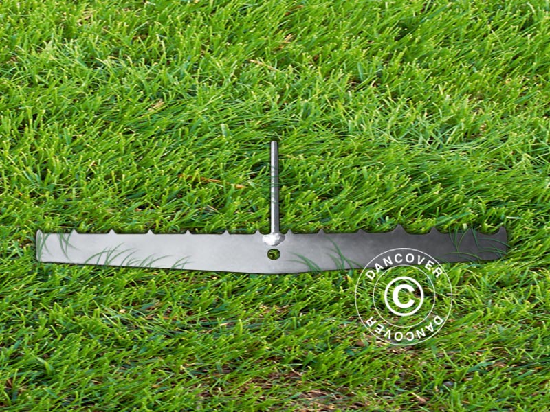 Pied de parasol pour terrasse en bois, Argenté