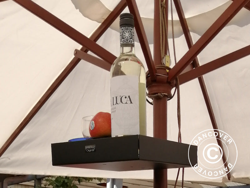 Parasol table, 25x25 cm, Black, 1 pc.