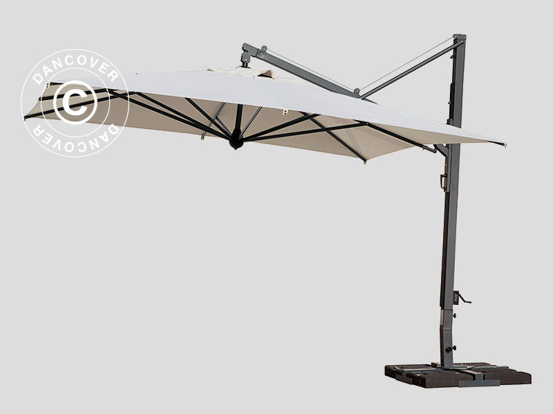Cantilever parasol Galileo Maxi, 4x4 m, Ecru
