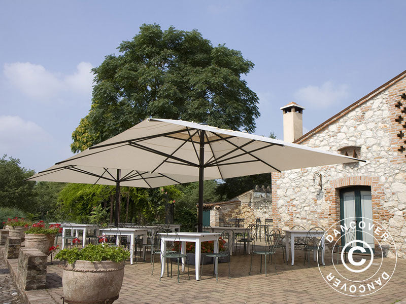 Parasol Capri, 5x5 m, Ecru