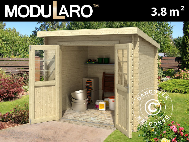 Wooden Shed Hagen 2.3x1.75x2.11 m, 28 mm, 3.8 m², Natural