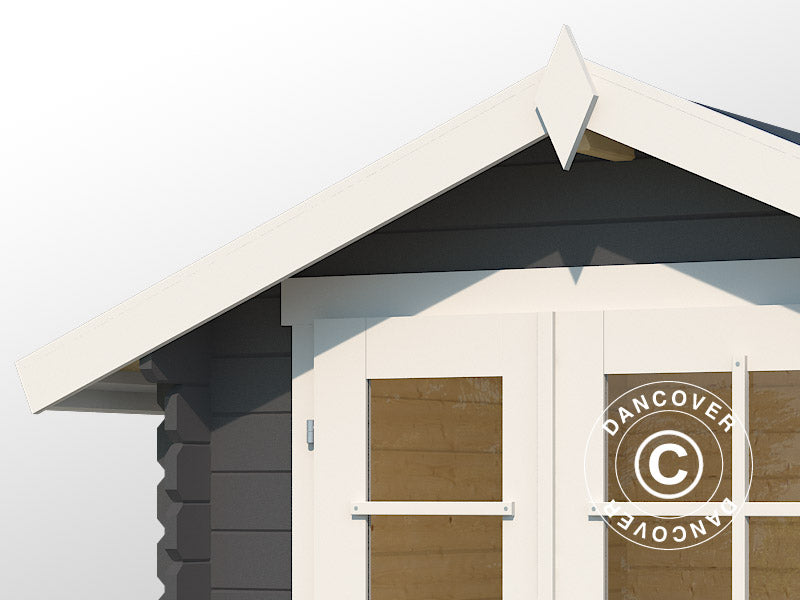 Puinen vaja Toulouse 1,9x1,9x2,22m, 28mm, 3,4m², Tumma harmaa