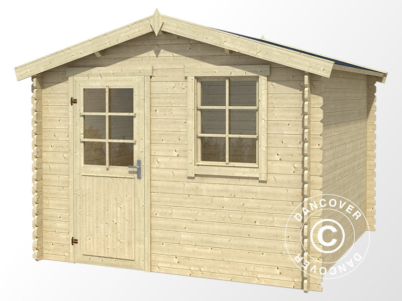 Wooden Shed Marseille 2.75x1.75x2.34 m, 28 mm, 4.56 m², Natural