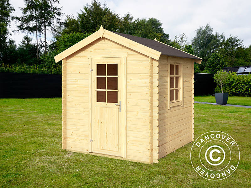 Wooden Shed Lyon 2x2x2.34 m, 28 mm, 3.78 m², Natural