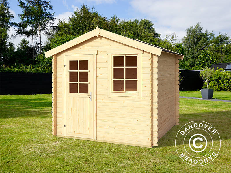 Wooden Shed Lyon 2.3x2.3x2.34 m, 28 mm, 5.04 m², Natural