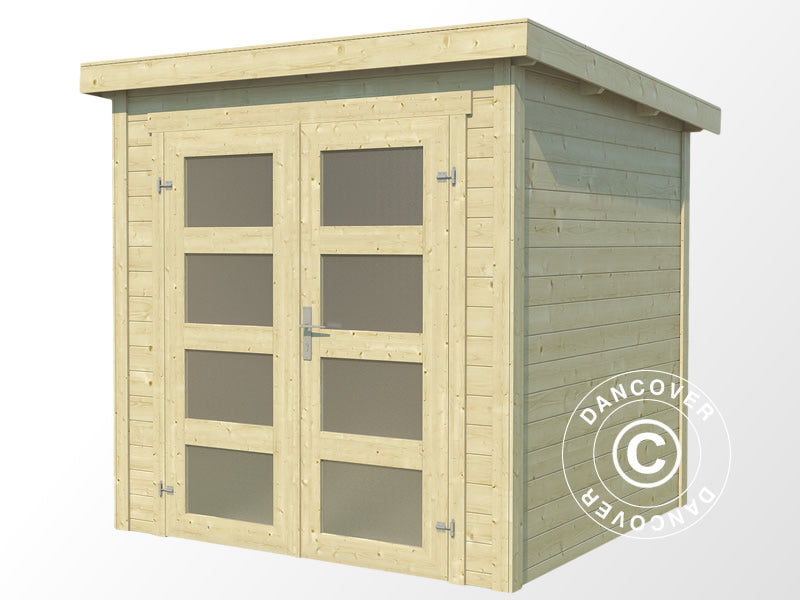 Wooden Shed Torrent 2x2.5x2.11 m, 28 mm, 4.75 m², Natural