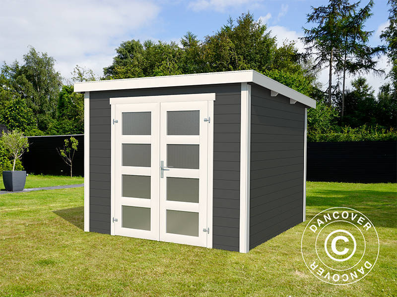 Wooden Shed Torrent 2.5x2x2.11 m, 28 mm, 4.75 m², Dark Grey
