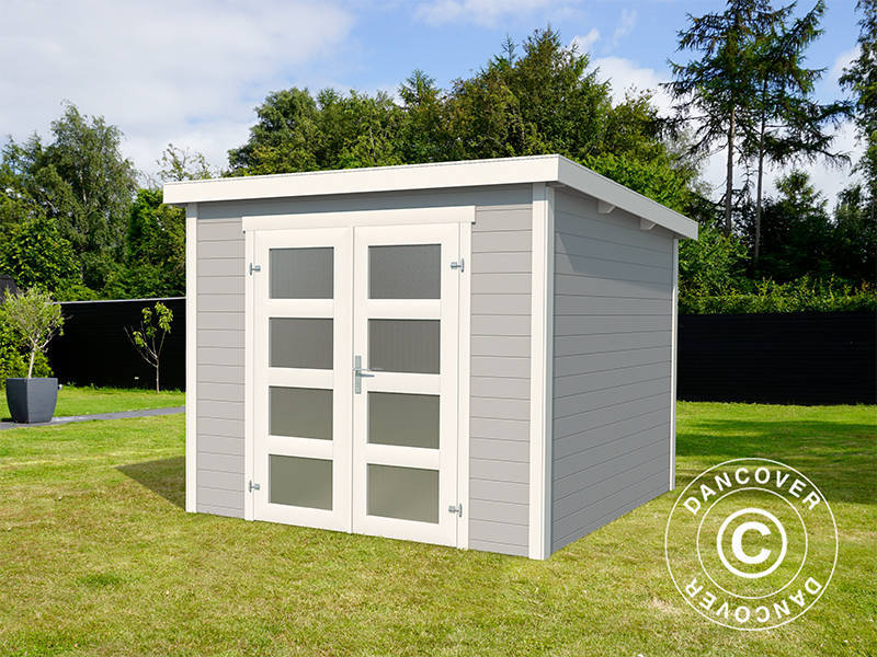 Wooden Shed Torrent 2.5x2x2.11 m, 28 mm, 4.75 m², Light Grey