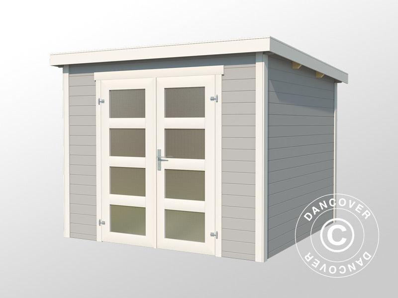 Wooden Shed Torrent 2.5x2x2.11 m, 28 mm, 4.75 m², Light Grey