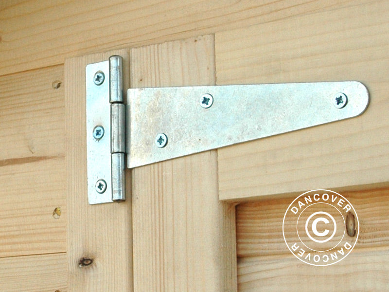 Wooden bike shed, Bertilo Wallstore Velo, 2.06x1.02x1.35 m, 2.1 m², Natural