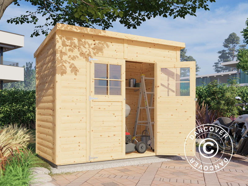 Houten tuinhuisje, Bertilo Alster 2, 2,44x1,21x2,11m, 2,96m²