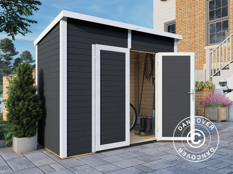 Wooden Shed, Bertilo Timmo 2, 2.44x1.21x2.11 m, 2.95 m², Anthracite