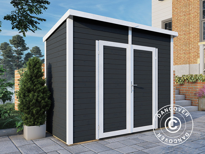 Wooden Shed, Bertilo Timmo 2, 2.44x1.21x2.11 m, 2.95 m², Anthracite