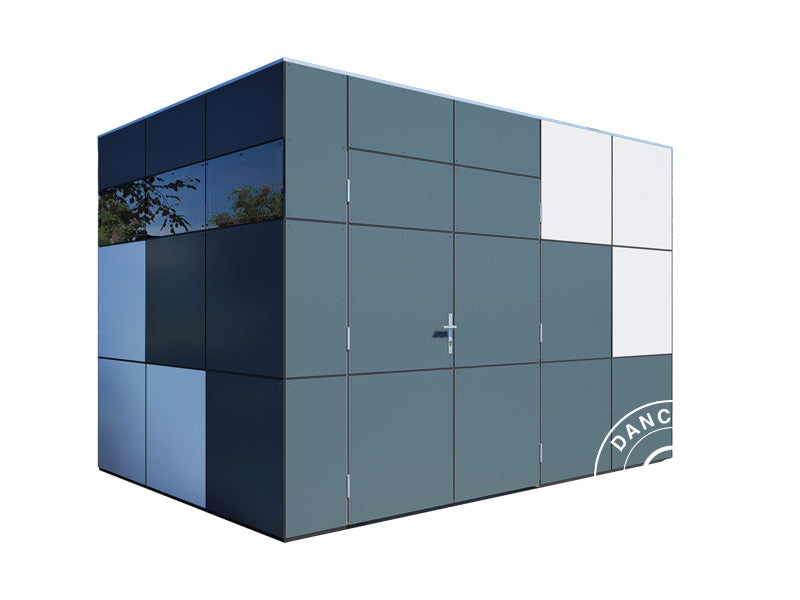 Wooden Shed, Bertilo HPL 2, 3.45x2.28x2.3 m, 7.86 m², Anthracite/White