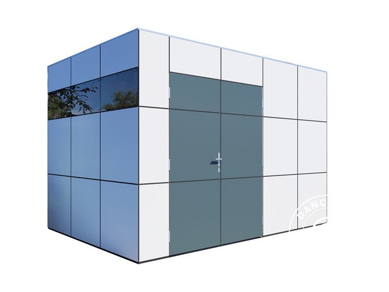 Wooden Shed, Bertilo HPL 2, 3.45x2.28x2.3 m, 7.86 m², Anthracite/White