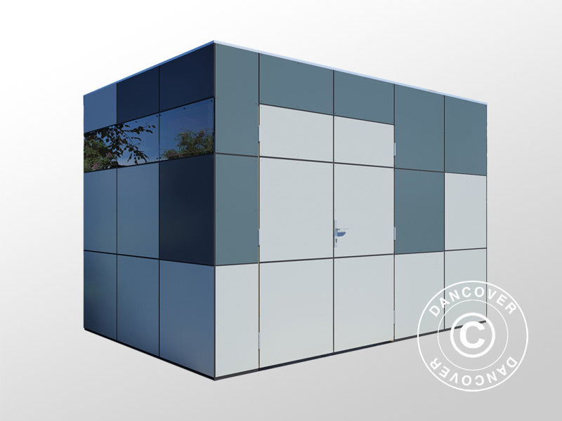 Wooden Shed, Bertilo HPL 2, 3.45x2.28x2.3 m, 7.86 m², Anthracite/Grey