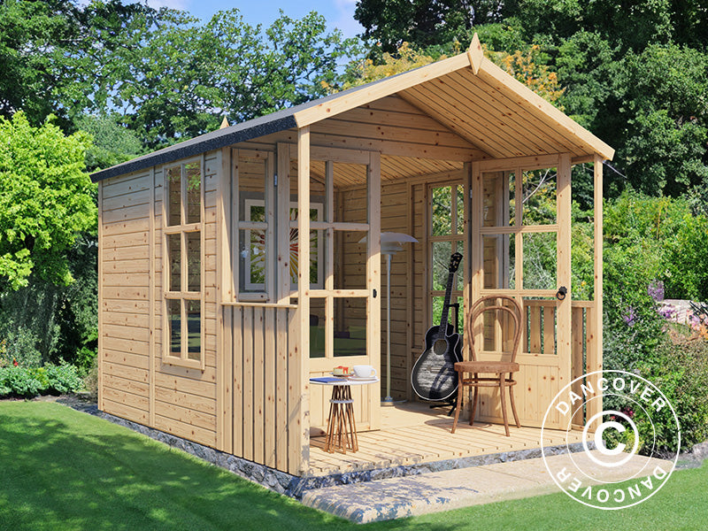 Casetta in legno, Bertilo Arley, 2,02x2,91x2,15m, Naturale