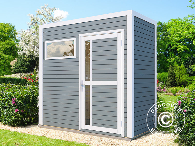 Wooden shed, Bertilo Cubus 1, 2.34x1.15x2.32 m, 2.7 m², Grey