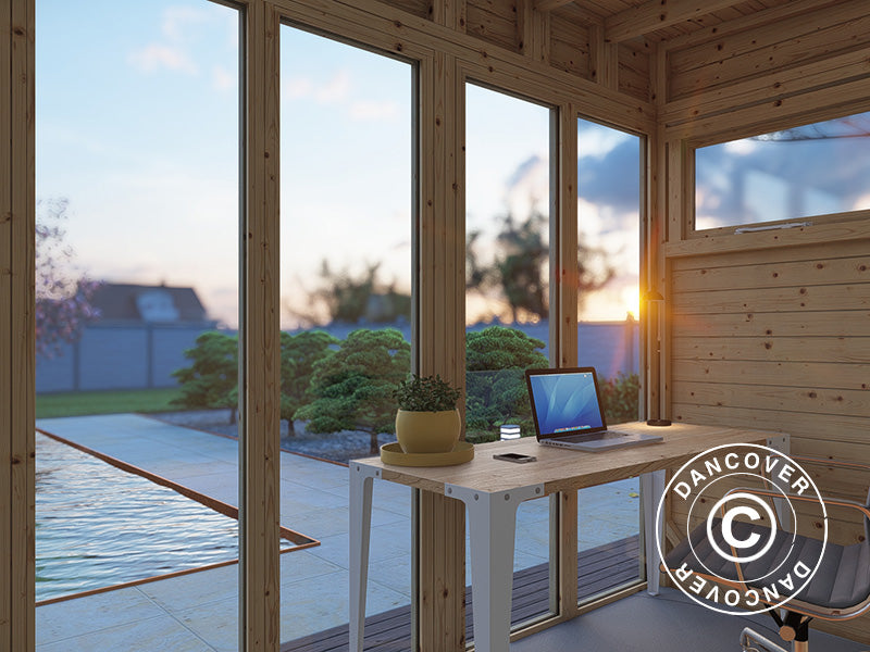 Gartenhaus, Bertilo Cubus 3O, 3,37x2,34x2,32m, Natur