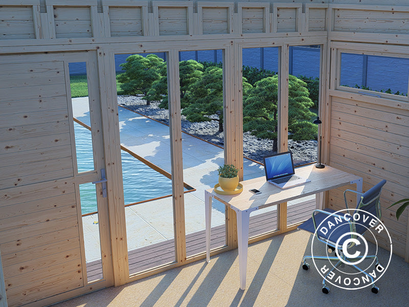 Gartenhaus, Bertilo Cubus 3O, 3,37x2,34x2,32m, Natur