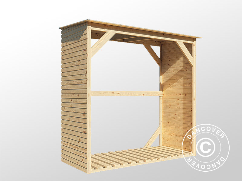 Wood Storage, Bertilo Fineline 2, 1.66x0.75x1.7 m, Natural
