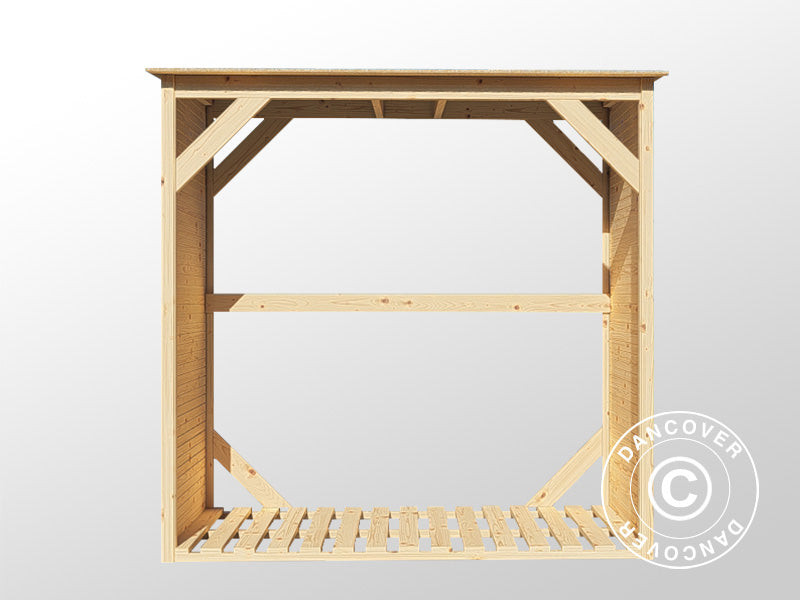 Wood Storage, Bertilo Fineline 2, 1.66x0.75x1.7 m, Natural