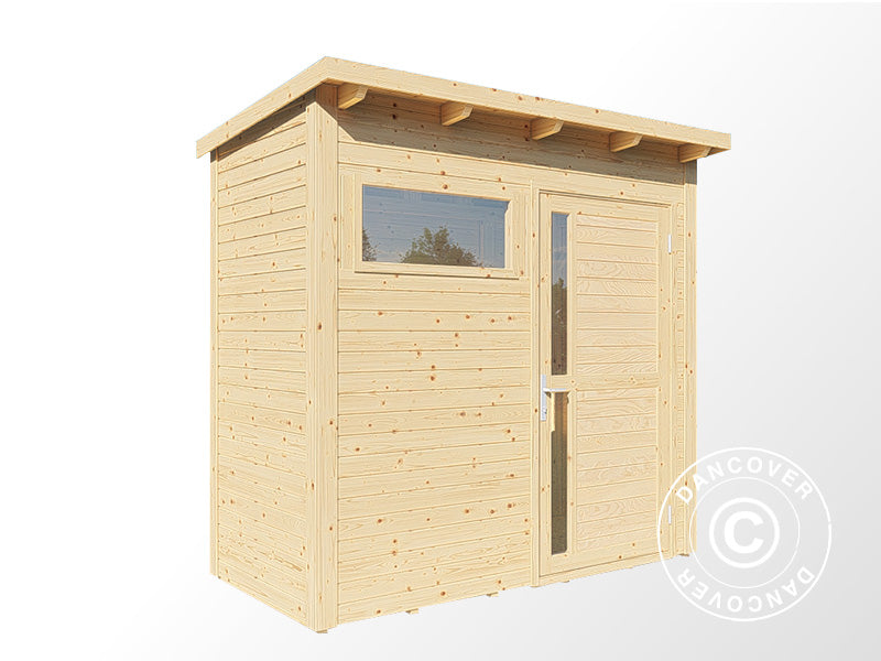Wooden shed, Bertilo Pentus 1, 2.34x1.15x2.33 m, 2.55 m², Natural