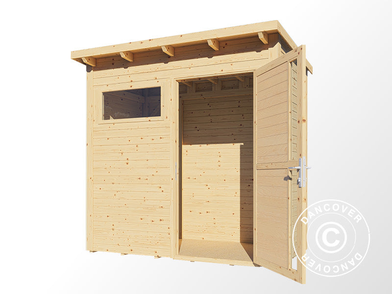 Wooden shed, Bertilo Pentus 1, 2.34x1.15x2.33 m, 2.55 m², Natural