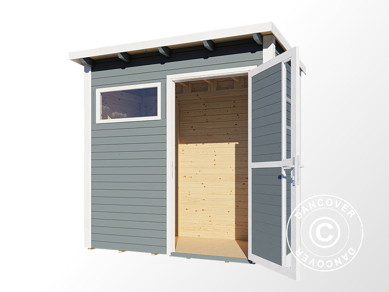 Wooden shed, Bertilo Pentus 1, 2.34x1.15x2.33 m, 2.55 m², Grey