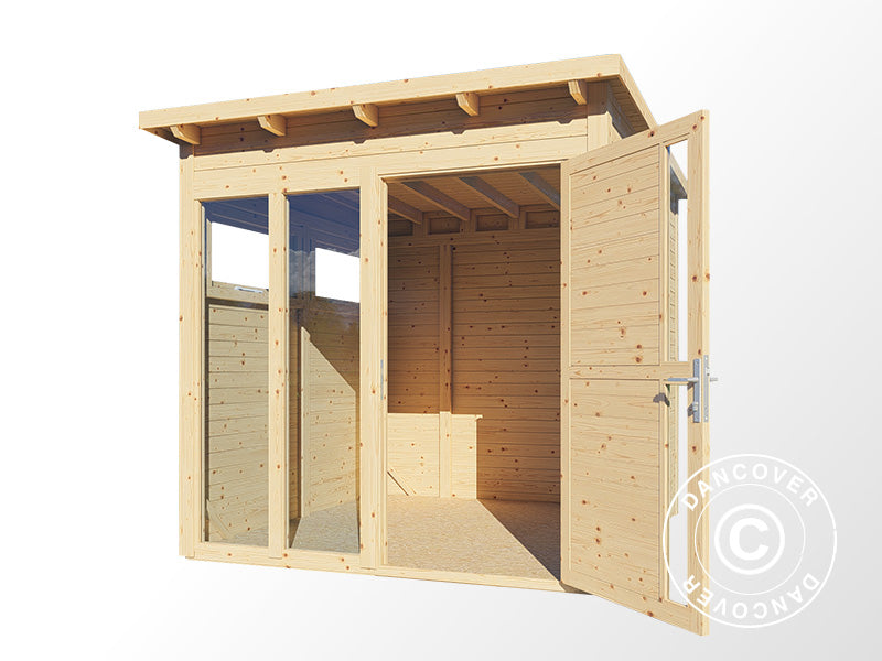 Cabane en bois, Bertilo Pentus 2O, 2,26x2,34x2,33m, Naturel