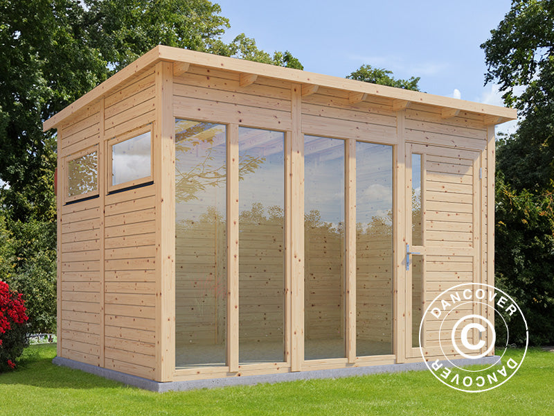 Casetta in legno, Bertilo Pentus 3O, 3,37x2,34x2,33m, Naturale