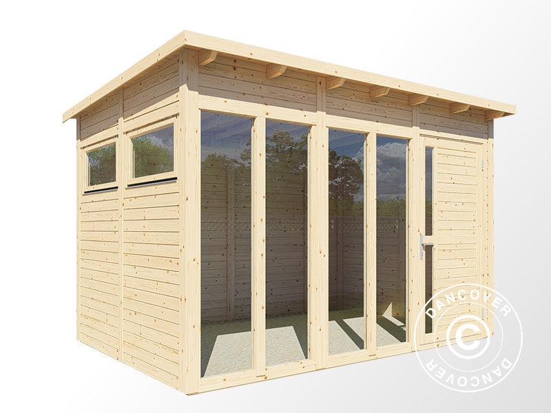Wooden cabin, Bertilo Pentus 3O, 3.37x2.34x2.33 m, Natural