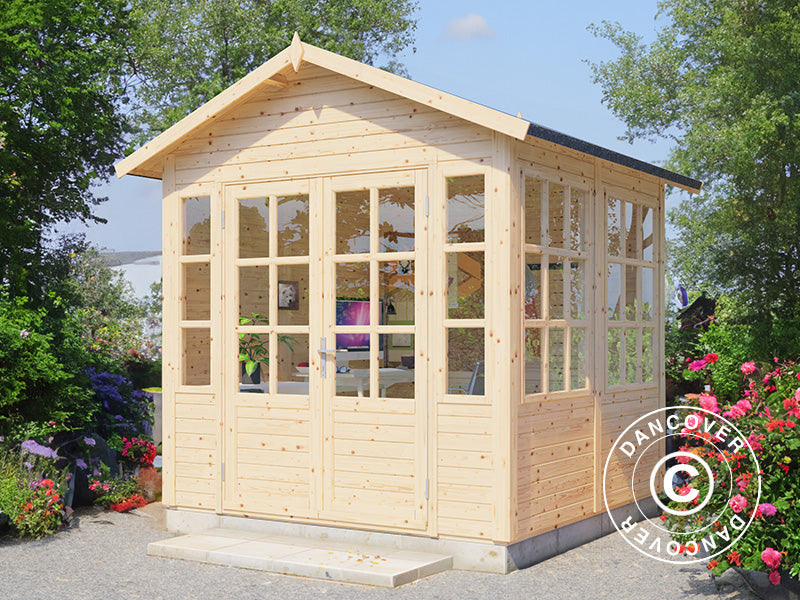 Casetta in legno, Bertilo Teahouse, 2,34x2,26x2,65m, Naturale